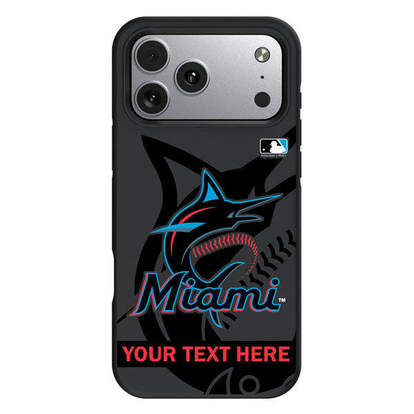 Miami Marlins Personalized Tilt iPhone Bump Phone Case for Apple iPhone