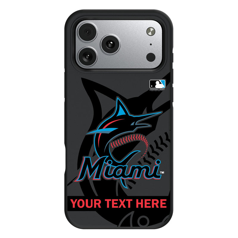 Miami Marlins Personalized Tilt iPhone Bump Phone Case for Apple iPhone