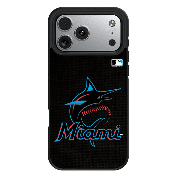 Miami Marlins Solid iPhone Bump Phone Case for Apple iPhone