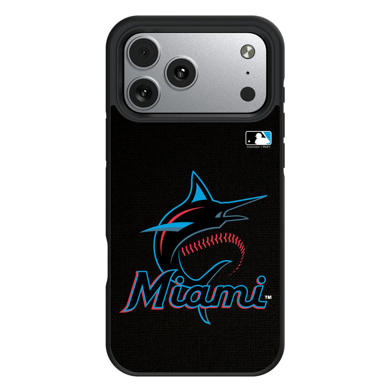 Miami Marlins Solid iPhone Bump Phone Case for Apple iPhone