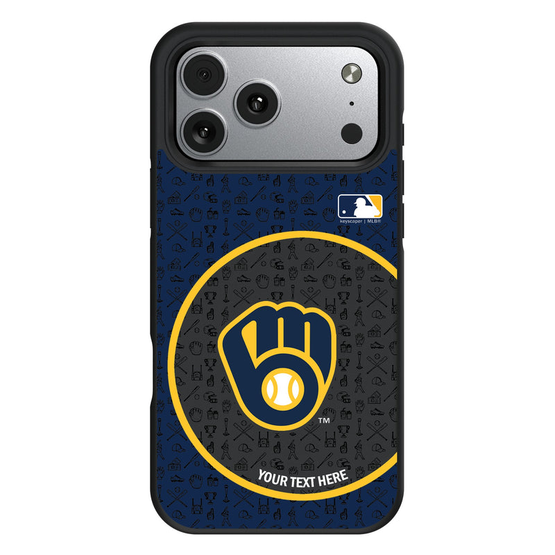 Milwaukee Brewers Personalized Circle iPhone Bump Phone Case for Apple iPhone
