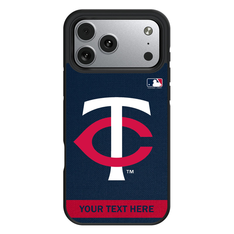 Minnesota Twins Personalized Stripe iPhone Bump Phone Case for Apple iPhone