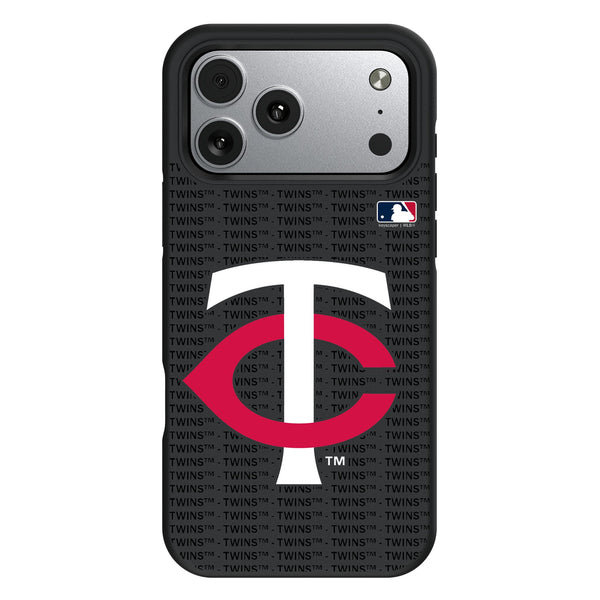 Minnesota Twins Text Backdrop iPhone Bump Phone Case for Apple iPhone