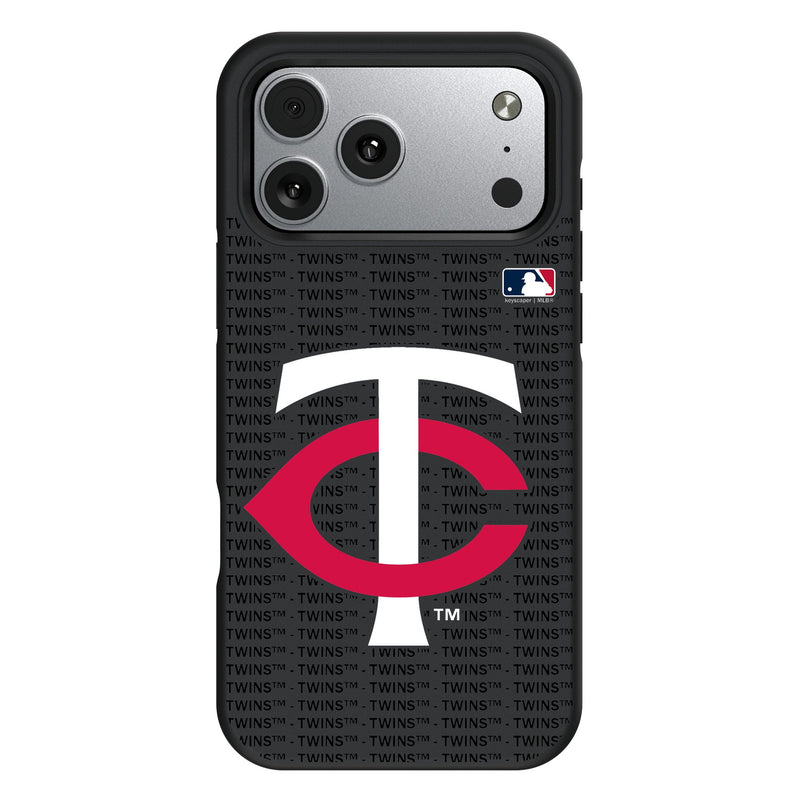Minnesota Twins Text Backdrop iPhone Bump Phone Case for Apple iPhone