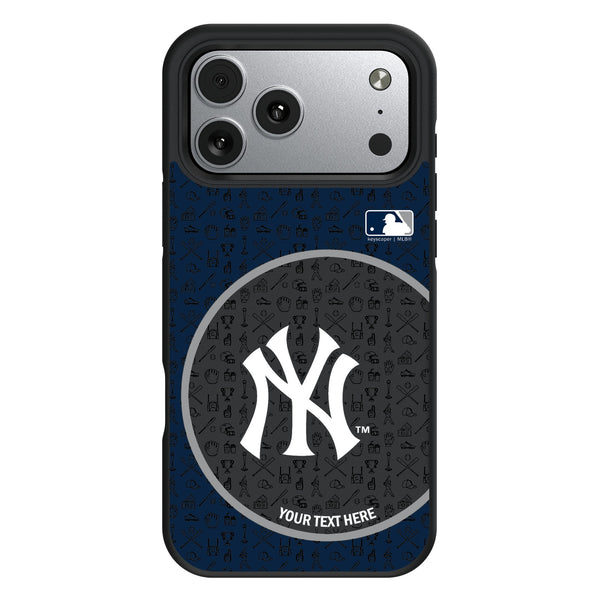 New York Yankees Personalized Circle iPhone Bump Phone Case for Apple iPhone