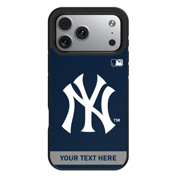 New York Yankees Personalized Stripe iPhone Bump Phone Case for Apple iPhone