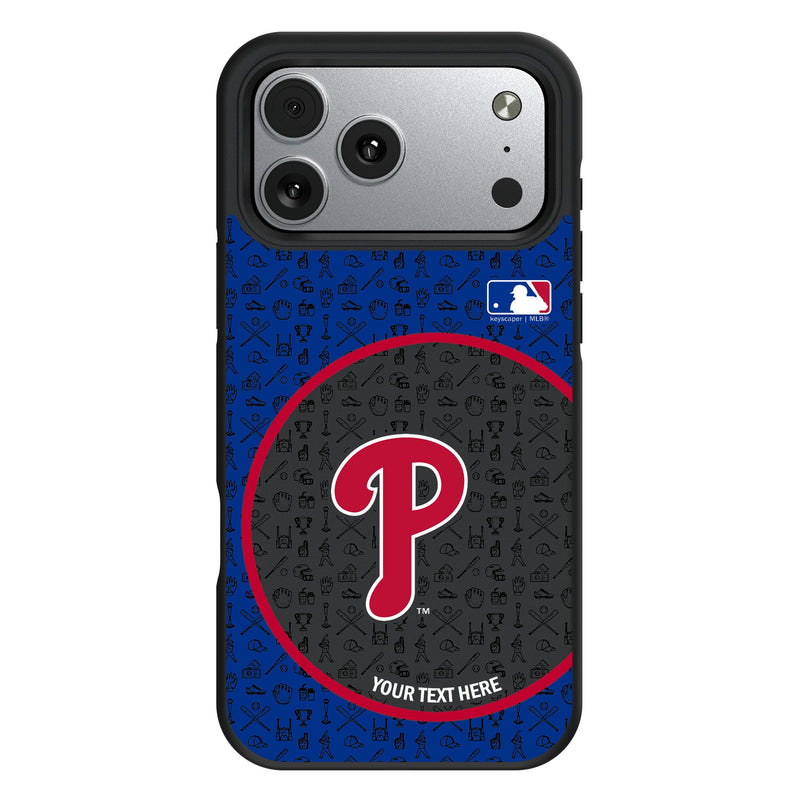 Philadelphia Phillies Personalized Circle iPhone Bump Phone Case for Apple iPhone