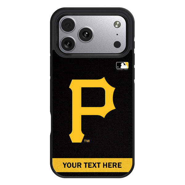 Pittsburgh Pirates Personalized Stripe iPhone Bump Phone Case for Apple iPhone