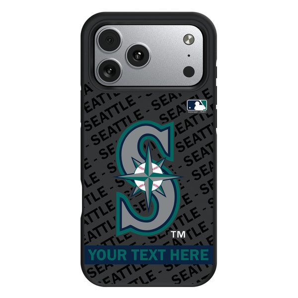 Seattle Mariners Personalized Tilt iPhone Bump Phone Case for Apple iPhone