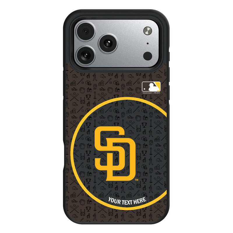 San Diego Padres Personalized Circle iPhone Bump Phone Case for Apple iPhone