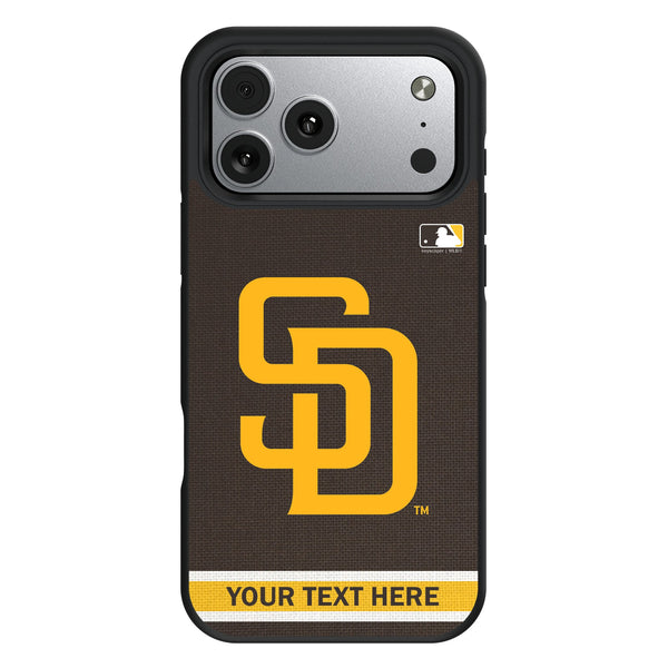 San Diego Padres Personalized Stripe iPhone Bump Phone Case for Apple iPhone