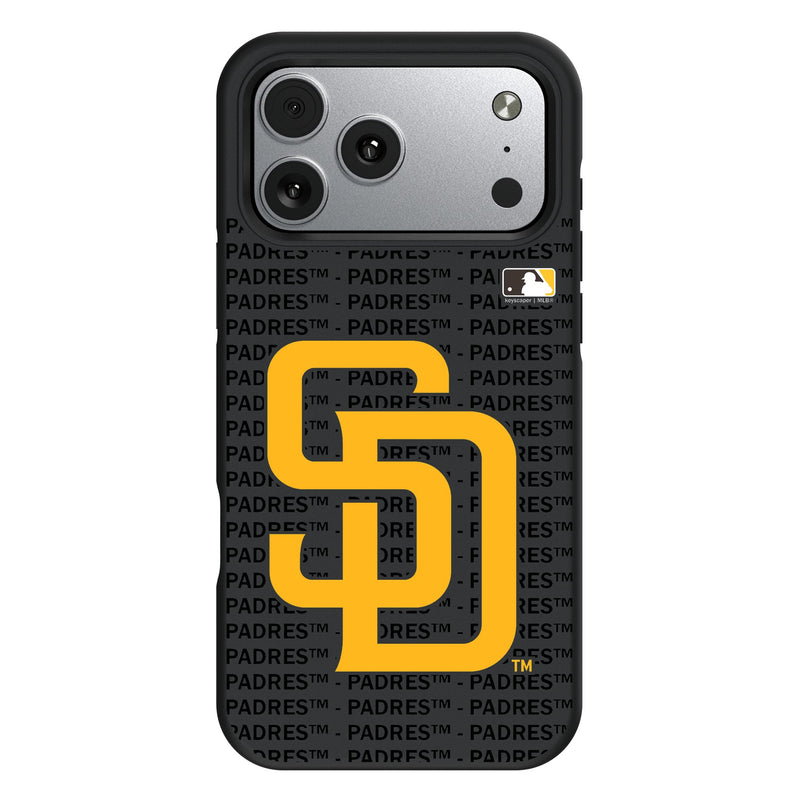 San Diego Padres Text Backdrop iPhone Bump Phone Case for Apple iPhone