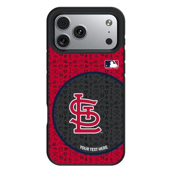 St Louis Cardinals Personalized Circle iPhone Bump Phone Case for Apple iPhone