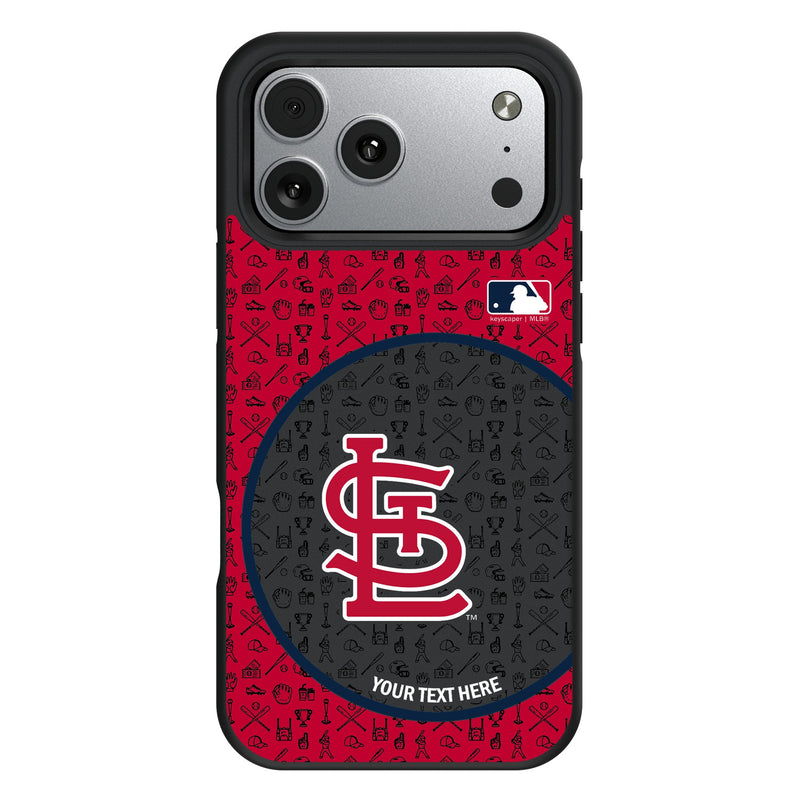 St Louis Cardinals Personalized Circle iPhone Bump Phone Case for Apple iPhone