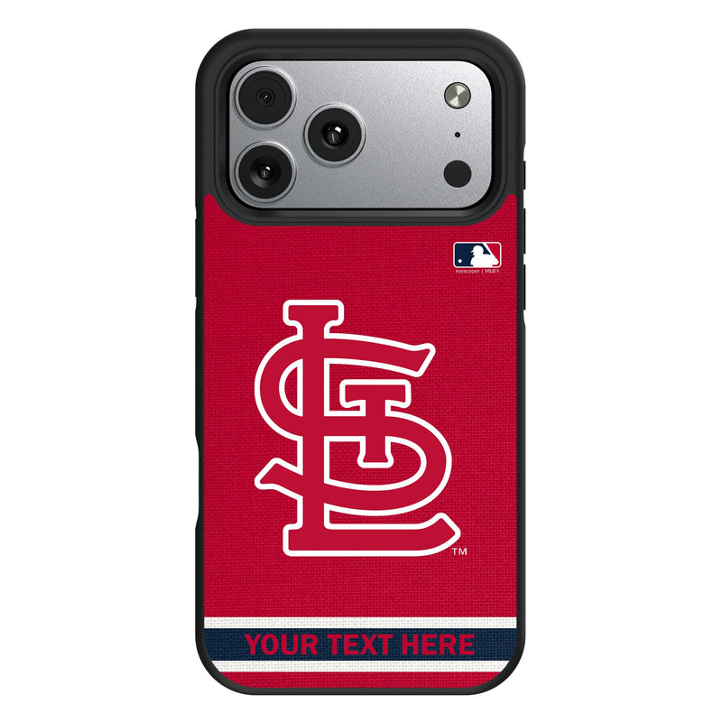 St Louis Cardinals Personalized Stripe iPhone Bump Phone Case for Apple iPhone