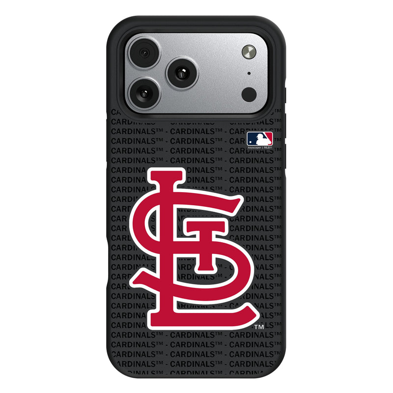 St Louis Cardinals Text Backdrop iPhone Bump Phone Case for Apple iPhone