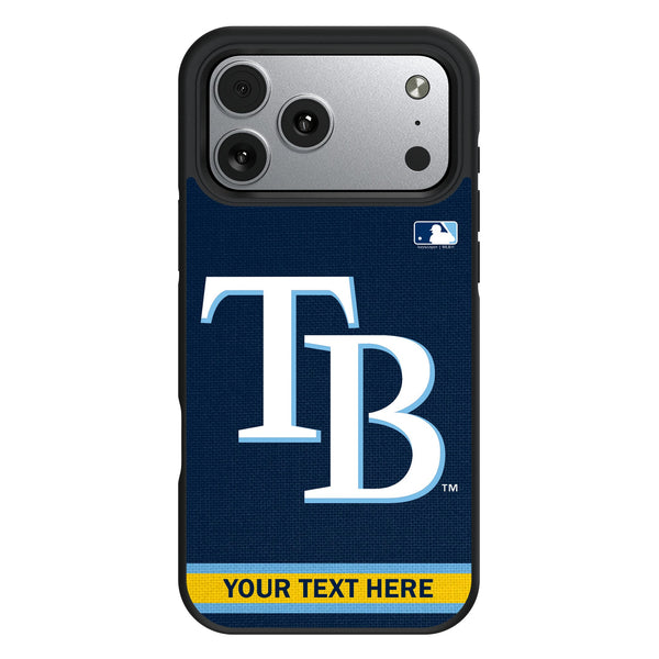 Tampa Bay Rays Personalized Stripe iPhone Bump Phone Case for Apple iPhone