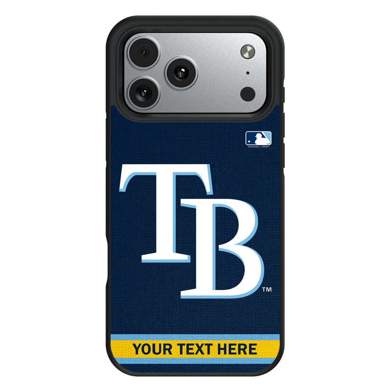 Tampa Bay Rays Personalized Stripe iPhone Bump Phone Case for Apple iPhone