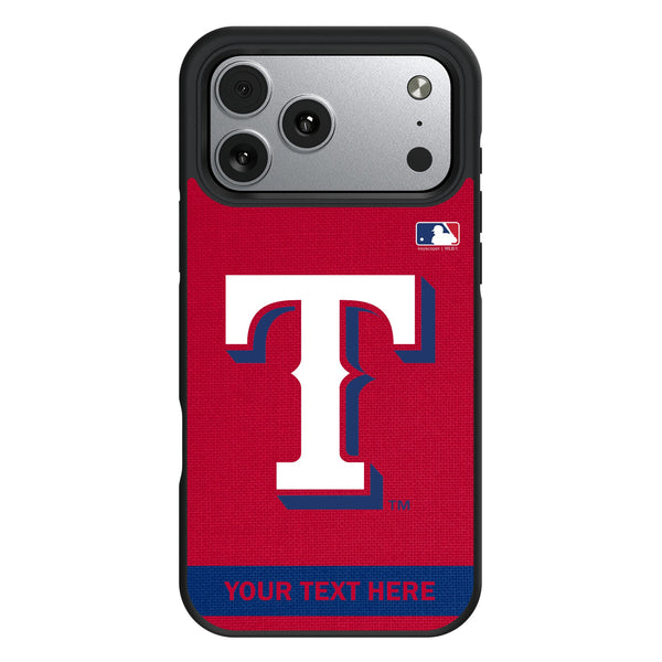 Texas Rangers Personalized Stripe iPhone Bump Phone Case for Apple iPhone