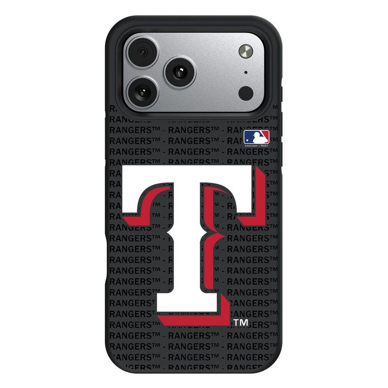 Texas Rangers Text Backdrop iPhone Bump Phone Case for Apple iPhone