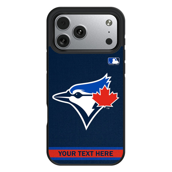 Toronto Blue Jays Personalized Stripe iPhone Bump Phone Case for Apple iPhone