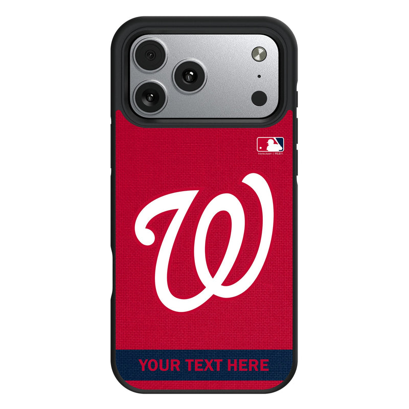Washington Nationals Personalized Stripe iPhone Bump Phone Case for Apple iPhone