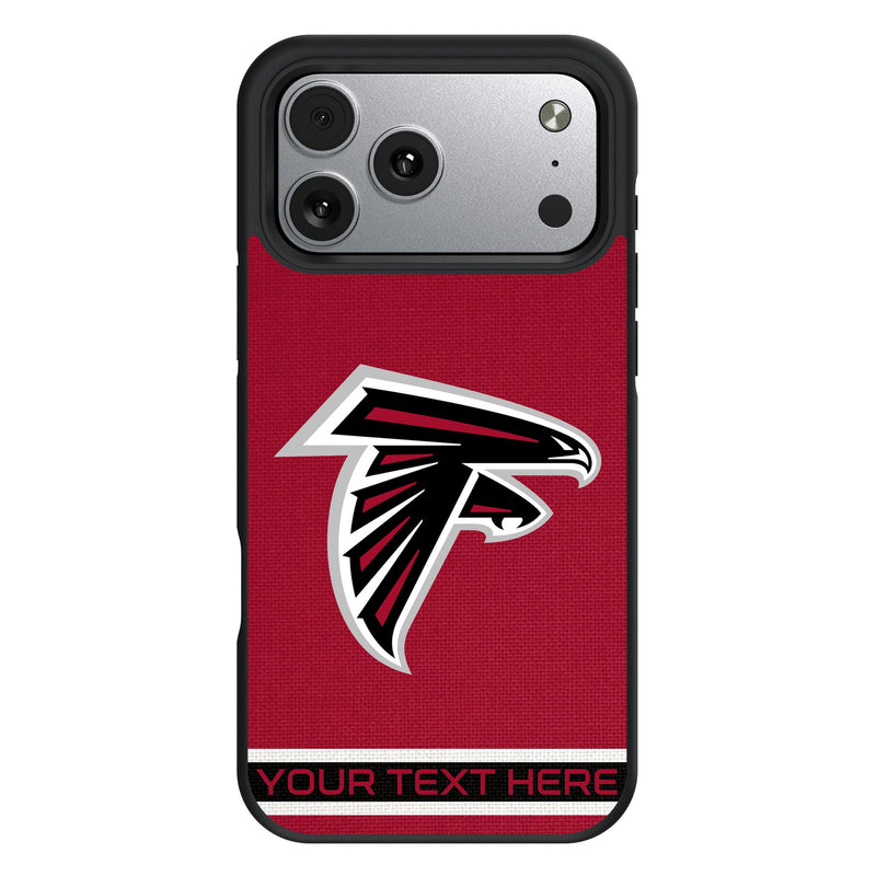 Atlanta Falcons Personalized Stripe iPhone Bump Phone Case for Apple iPhone