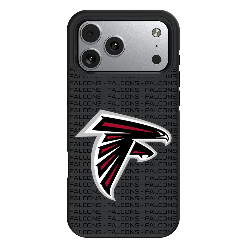 Atlanta Falcons Text Backdrop iPhone Bump Phone Case for Apple iPhone