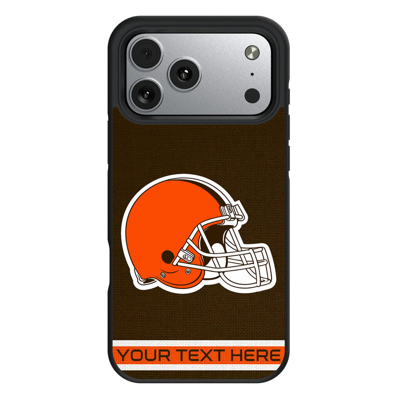 Cleveland Browns Personalized Stripe iPhone Bump Phone Case for Apple iPhone