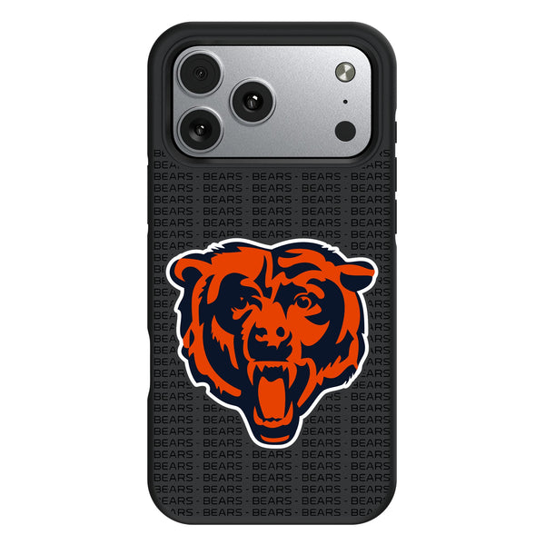 Chicago Bears Text Backdrop iPhone Bump Phone Case for Apple iPhone