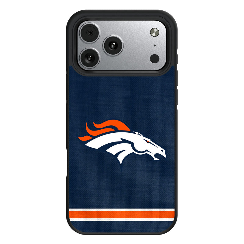 Denver Broncos Stripe iPhone Bump Phone Case for Apple iPhone