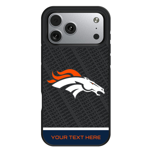 Denver Broncos Personalized EndZone Plus iPhone Bump Phone Case for Apple iPhone