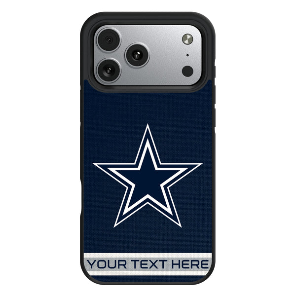 Dallas Cowboys Personalized Stripe iPhone Bump Phone Case for Apple iPhone