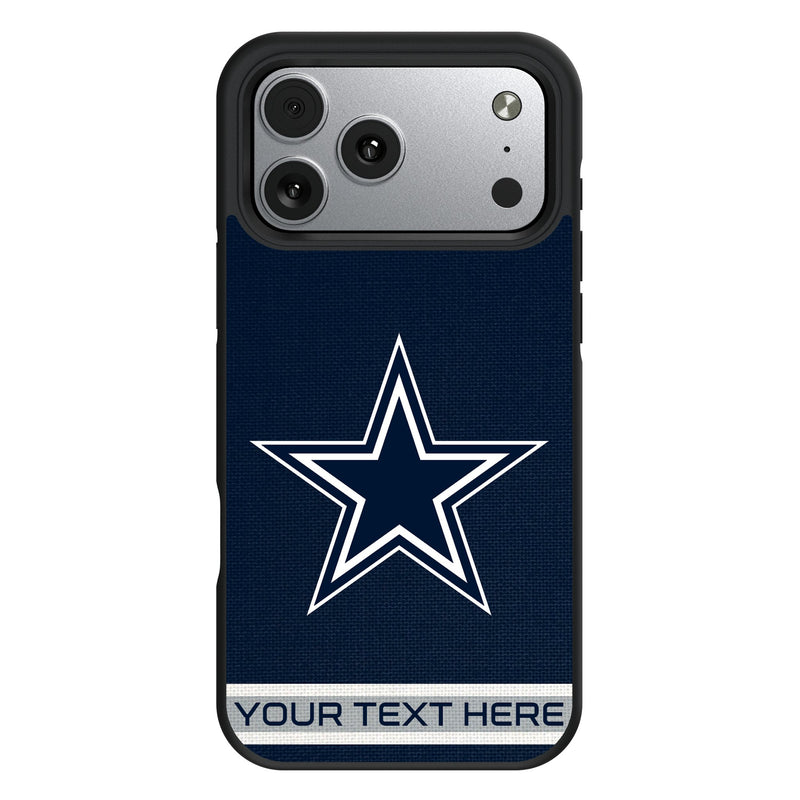 Dallas Cowboys Personalized Stripe iPhone Bump Phone Case for Apple iPhone