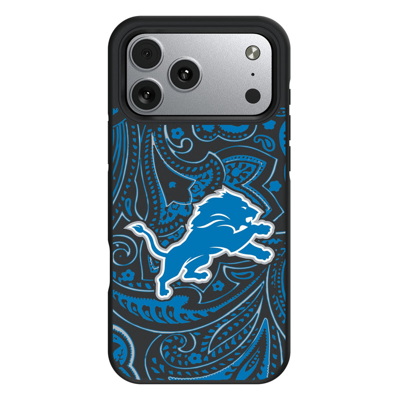 Detroit Lions Paisley iPhone Bump Phone Case for Apple iPhone