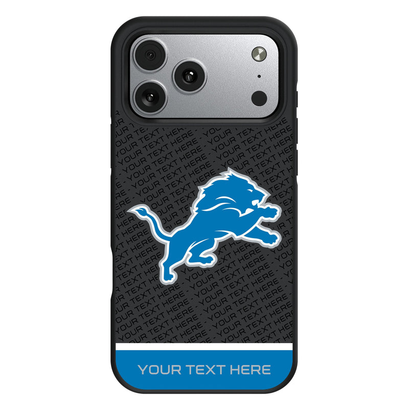 Detroit Lions Personalized EndZone Plus iPhone Bump Phone Case for Apple iPhone