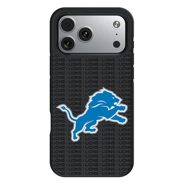 Detroit Lions Text Backdrop iPhone Bump Phone Case for Apple iPhone
