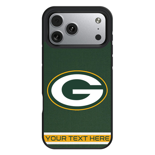 Green Bay Packers Personalized Stripe iPhone Bump Phone Case for Apple iPhone