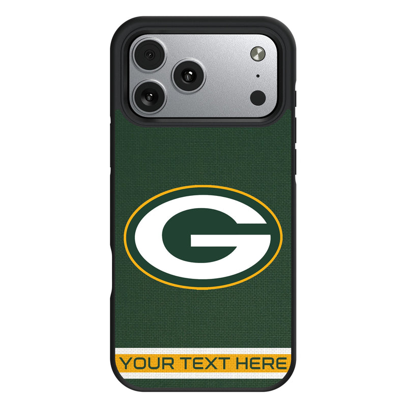Green Bay Packers Personalized Stripe iPhone Bump Phone Case for Apple iPhone
