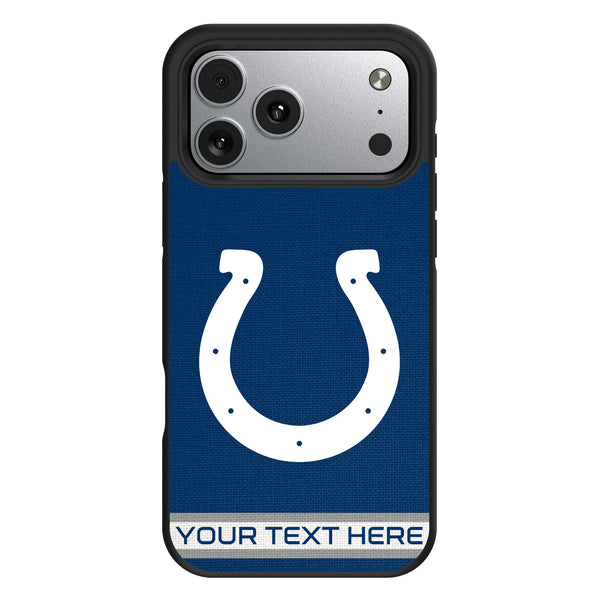 Indianapolis Colts Personalized Stripe iPhone Bump Phone Case for Apple iPhone