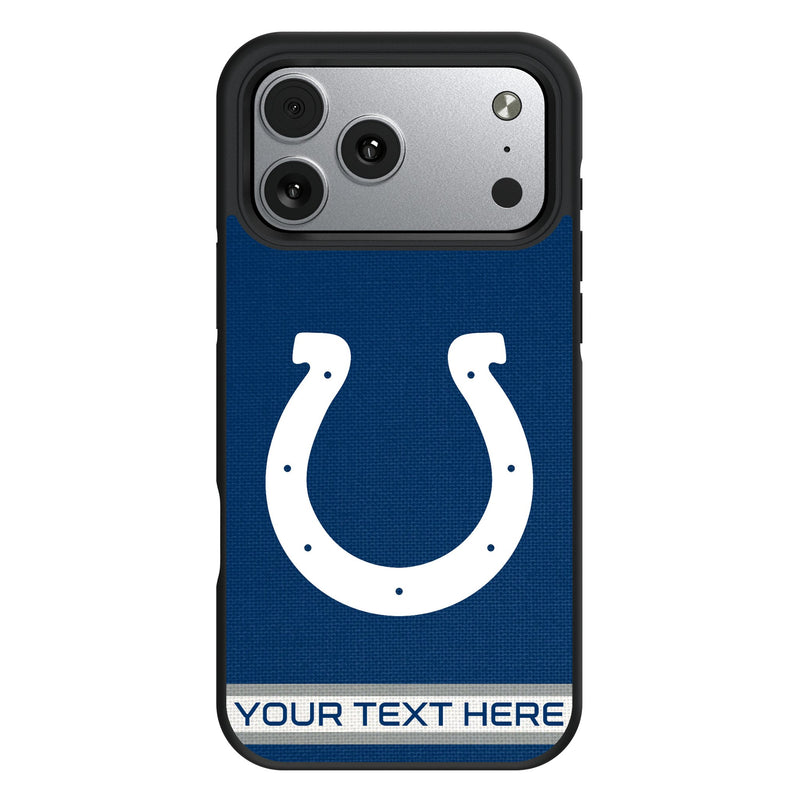 Indianapolis Colts Personalized Stripe iPhone Bump Phone Case for Apple iPhone