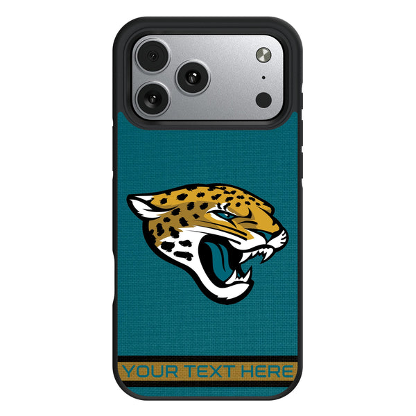 Jacksonville Jaguars Personalized Stripe iPhone Bump Phone Case for Apple iPhone