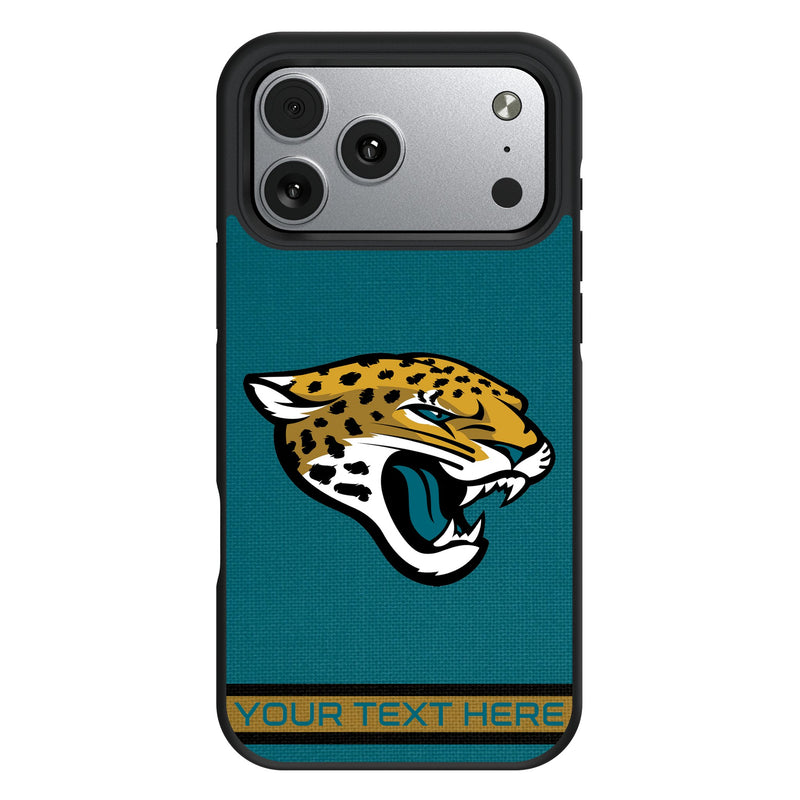 Jacksonville Jaguars Personalized Stripe iPhone Bump Phone Case for Apple iPhone