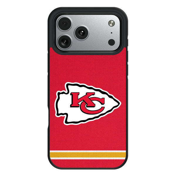 Kansas City Chiefs Stripe iPhone Bump Phone Case for Apple iPhone