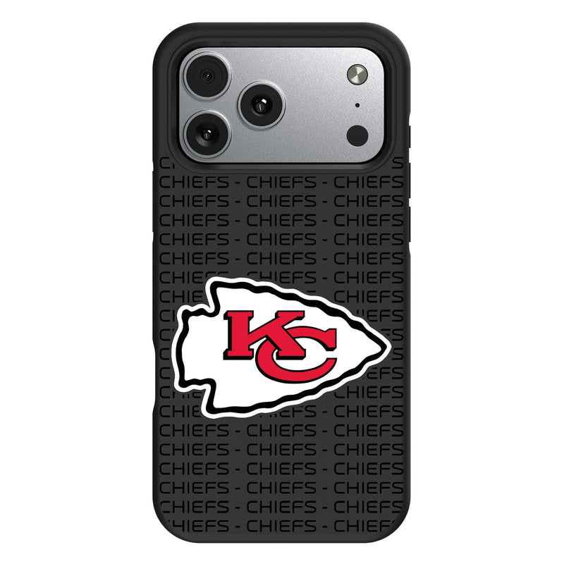 Kansas City Chiefs Text Backdrop iPhone Bump Phone Case for Apple iPhone