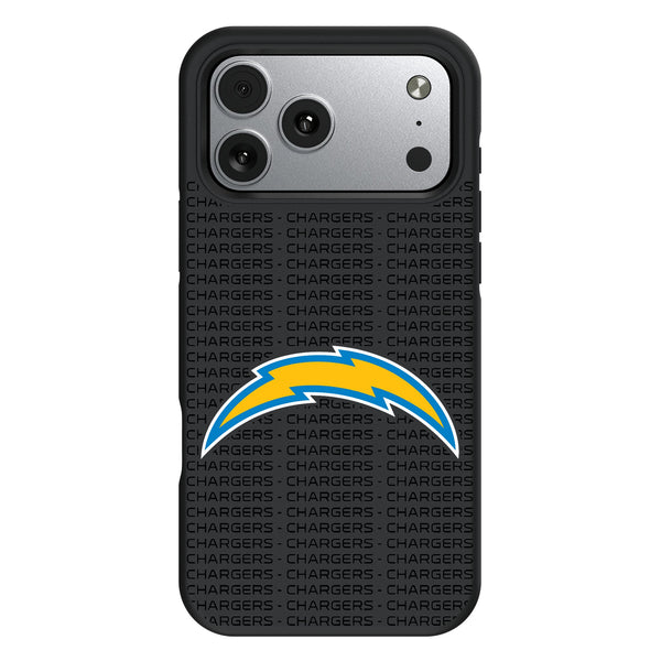 Los Angeles Chargers Text Backdrop iPhone Bump Phone Case for Apple iPhone