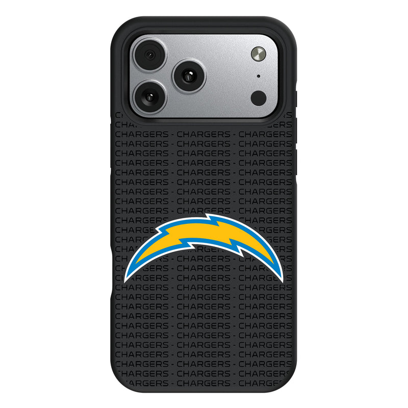 Los Angeles Chargers Text Backdrop iPhone Bump Phone Case for Apple iPhone