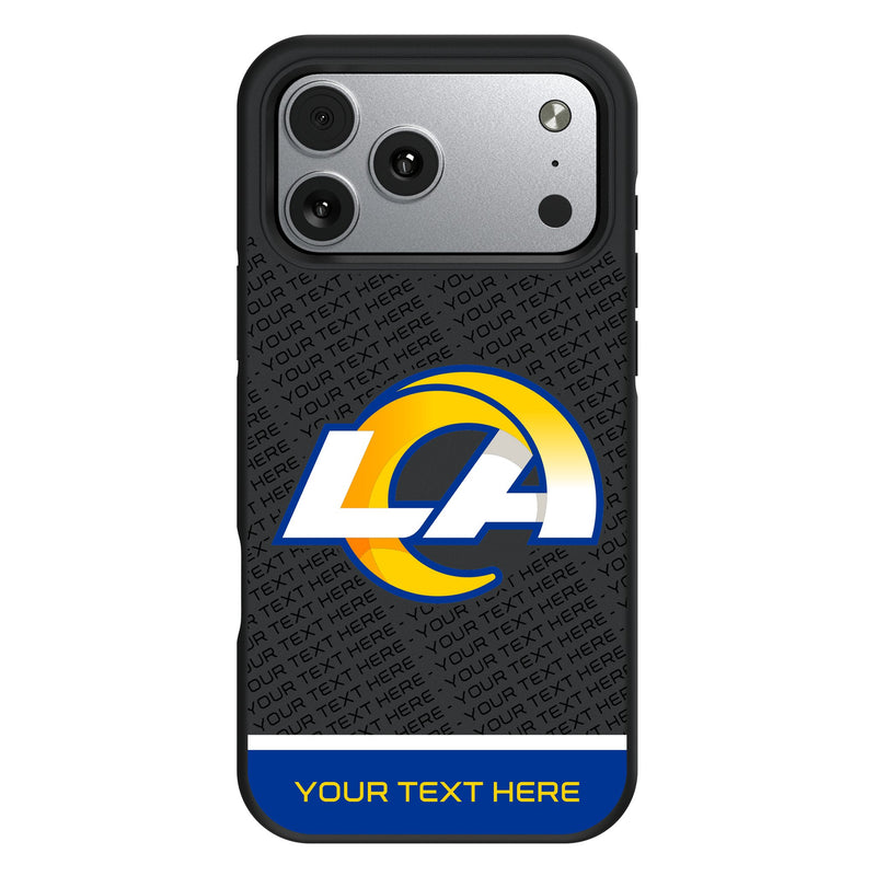 Los Angeles Rams Personalized EndZone Plus iPhone Bump Phone Case for Apple iPhone