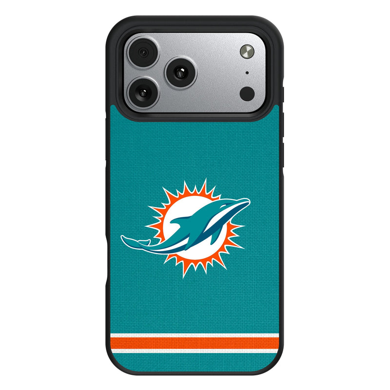 Miami Dolphins Stripe iPhone Bump Phone Case for Apple iPhone