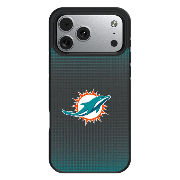 Miami Dolphins Linen iPhone Bump Phone Case for Apple iPhone